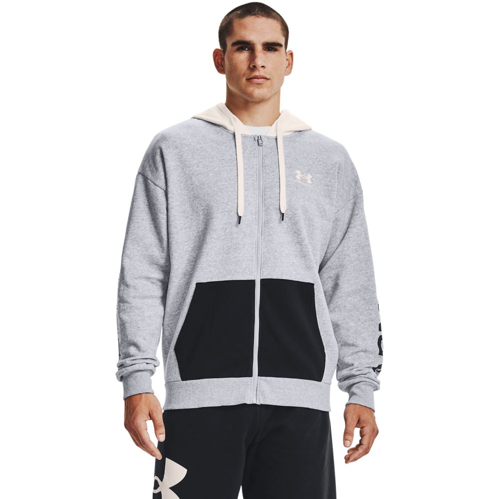 Under Armour Men s UA Rival Fleece Colorblock Full Zip Hoodie